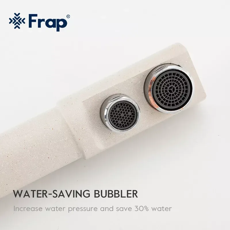 Смеситель для кухни под фильтр Frap F4352-24 на две воды, бежевый Киев - изображение 8