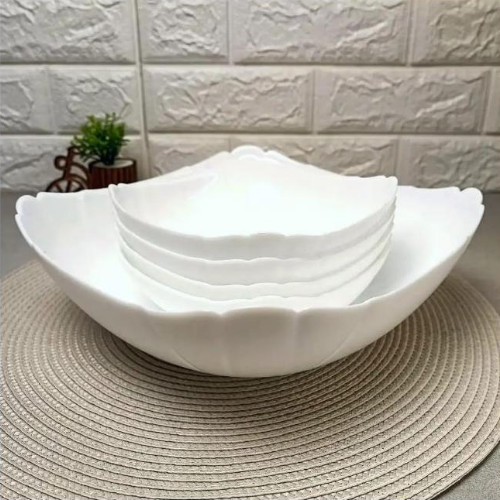 Набір салатників-піал 5 предметів Lotusia (20см*1шт/15см*4шт) Luminarc Житомир - изображение 2