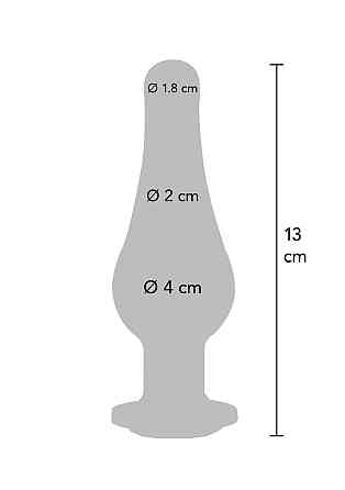 Анальная пробка металлическая TOY JOY Diamond, L, 13 × 9,5 см Sex Aura Київ