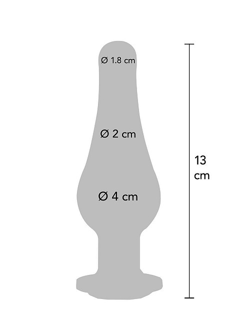 Анальная пробка металлическая TOY JOY Diamond, L, 13 × 9,5 см Sex Aura Киев - изображение 5