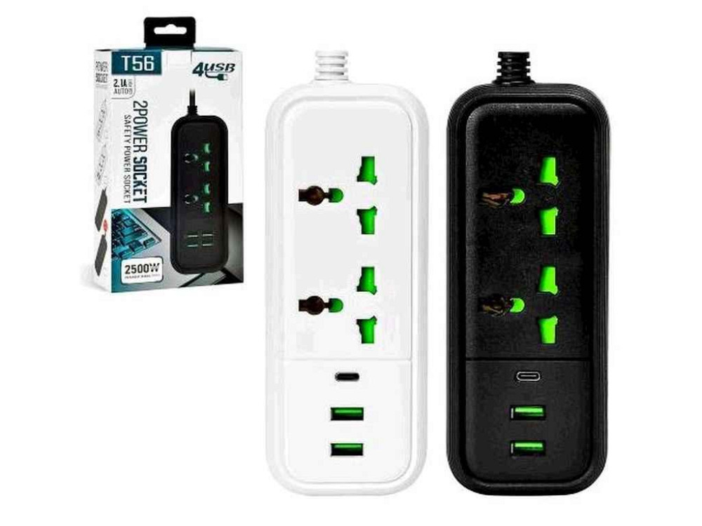 Подовжувач 3м (2р 2USB 1Type-C) 12*4.6*20.2см R95597 ТМ STENSON Solmir Київ - фото 1
