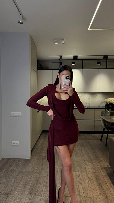Жіноча романтична святкова мініплаття олія кора Бордо, 44/46 Одеса - фото 8