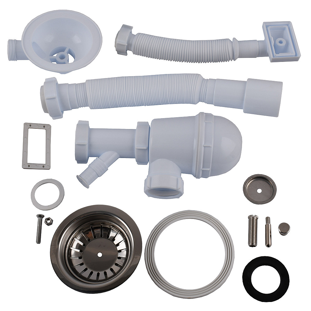 Сифон OPTIMUM 31/2″*40 для мийки з відведенням для прал маш, з прямокутним гнучким переливом та гнучкою трубою 40х40/50 OPTI  27343 Тернополь - изображение 5