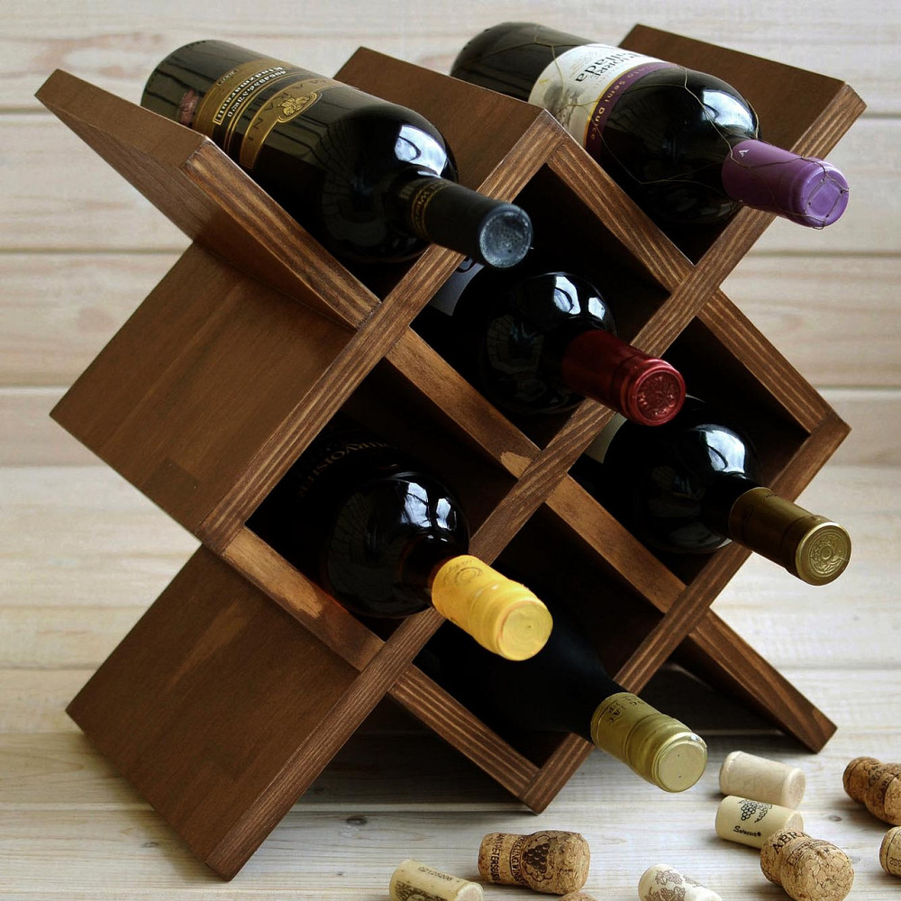 Настільна винна полиця "Вестон" латте Миколаїв - фото 1