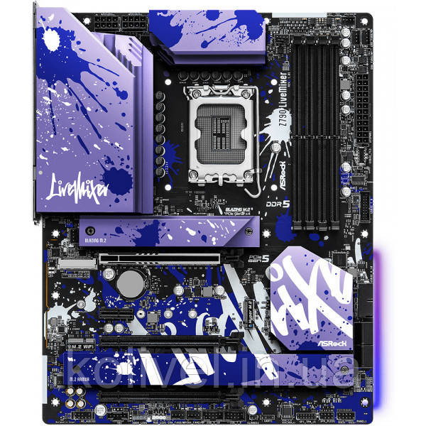 AsRock Z790 LIVEMIXER (1700/Z790, 4*DDR5, 3*PCIex16, HDMI/DP/eDP, 4xSATA, 6xM.2, 2.5Glan,7.1ch, ATX) (Z790 Київ - фото 1