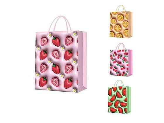 Пакет подарунковий S Fruits 3D 18*23*10см R96983-S ТМ STENSON Київ