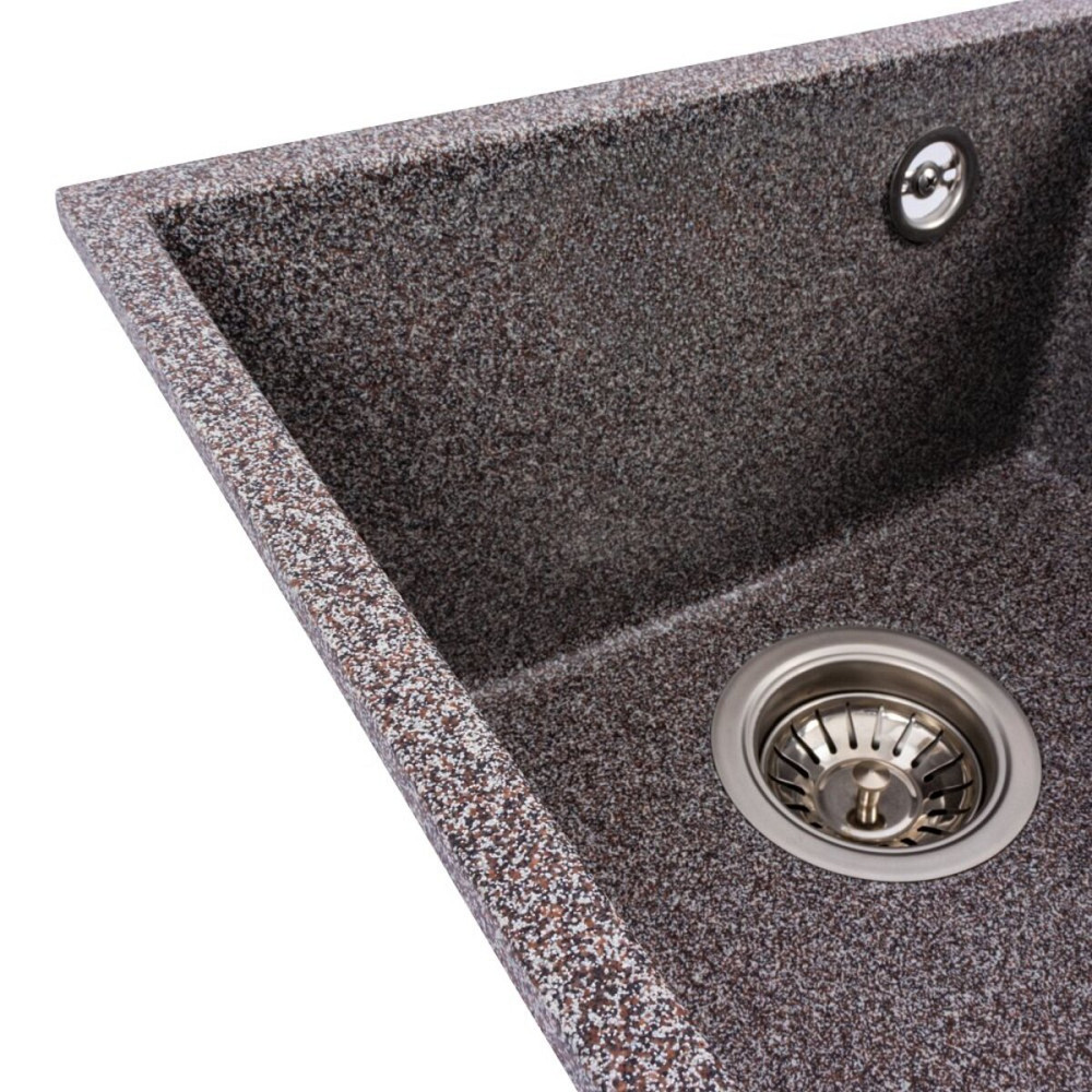 Гранітна мийка для кухні VALESO ROXY 3744 матова Мікс Коломия - фото 5