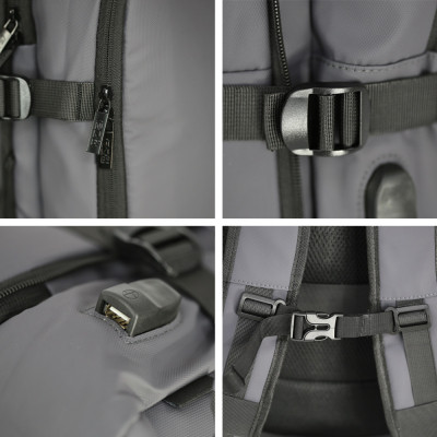 Рюкзак туристичний NikiBo Journey 20-30л сірий (30012505-07) Вінниця - фото 4