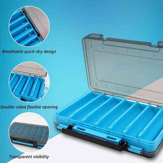 Двусторонний органайзер для снастей 14 ячеек 195x130мм Киев