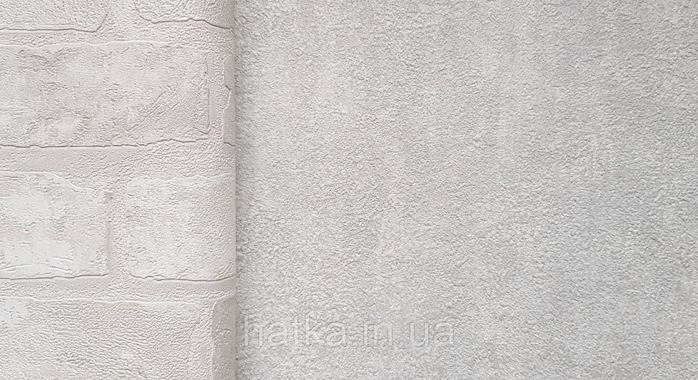 Шпалери вінілові на флізеліні AdaWall Roka 1.06х10 під венеціанську штукатурку білі срібло 23111-1 Київ - фото 2