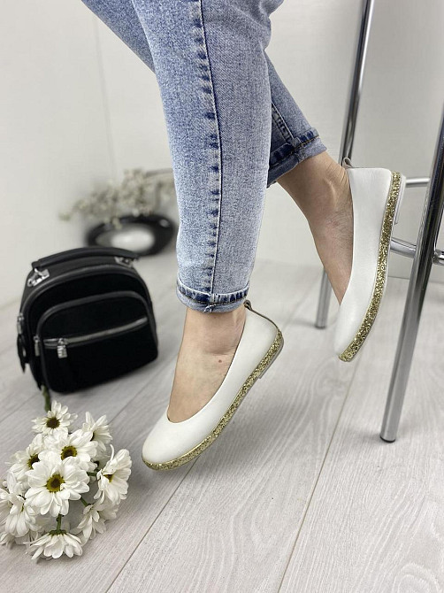 Ditas Балетки жіночі DITAS AST білі (весна-осінь, шкіра натуральна) (3347) лише 37р. Коломия - фото 7