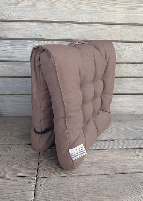 Подушка для стільців (50x120х8 см) подвійна Decorator Sawana колір пудровий 84-138 Київ - фото 4