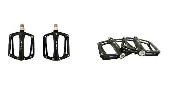 Педалі велосипедні (Алюміній, широкі, чорні) (AlNK-652) KL Мукачево
