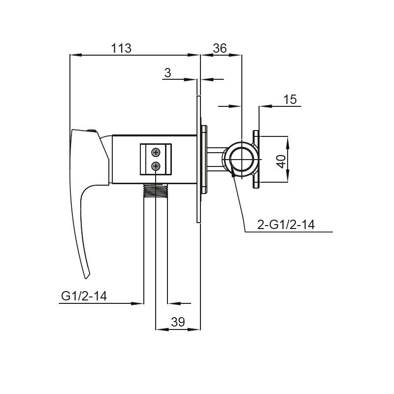 Змішувач для гігієнічного душу Koer KB-23007-01    ( KR3468 ) 38666 Харьков - изображение 8