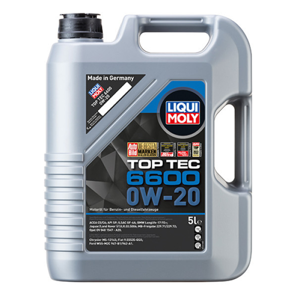 LIQUI MOLY НС-синтетична моторна олива - Top Tec 6600 0W-20 5л. Коломия - фото 1