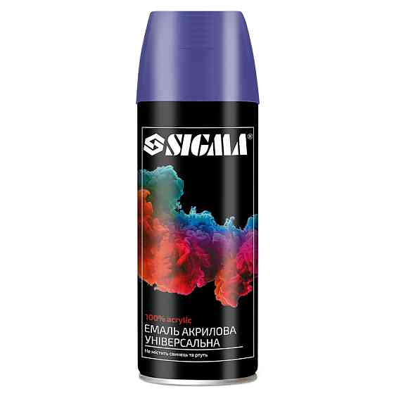 Sigma Эмаль аэрозольная акриловая 400мл RAL 5022 темно-синий глянец SIGMA (2737151) Коломыя