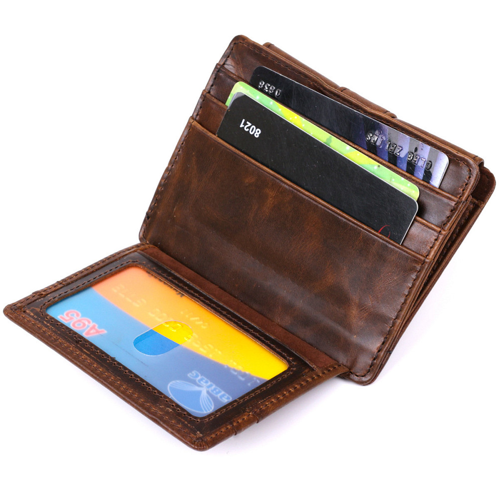 Кожаный мужской кошелек Vintage 20485 Коричневый Киев - изображение 5