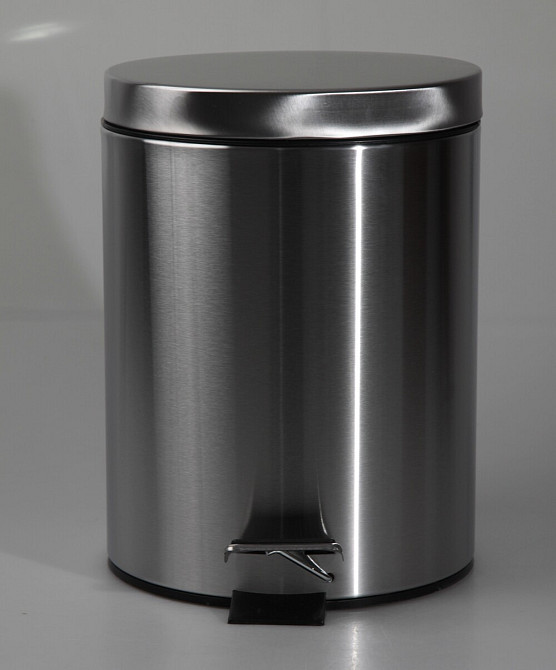 Відро для сміття кругле Zerix Solo-TC0103 SS Color 3 л колір нержавійка (ZX5895) Київ - фото 2