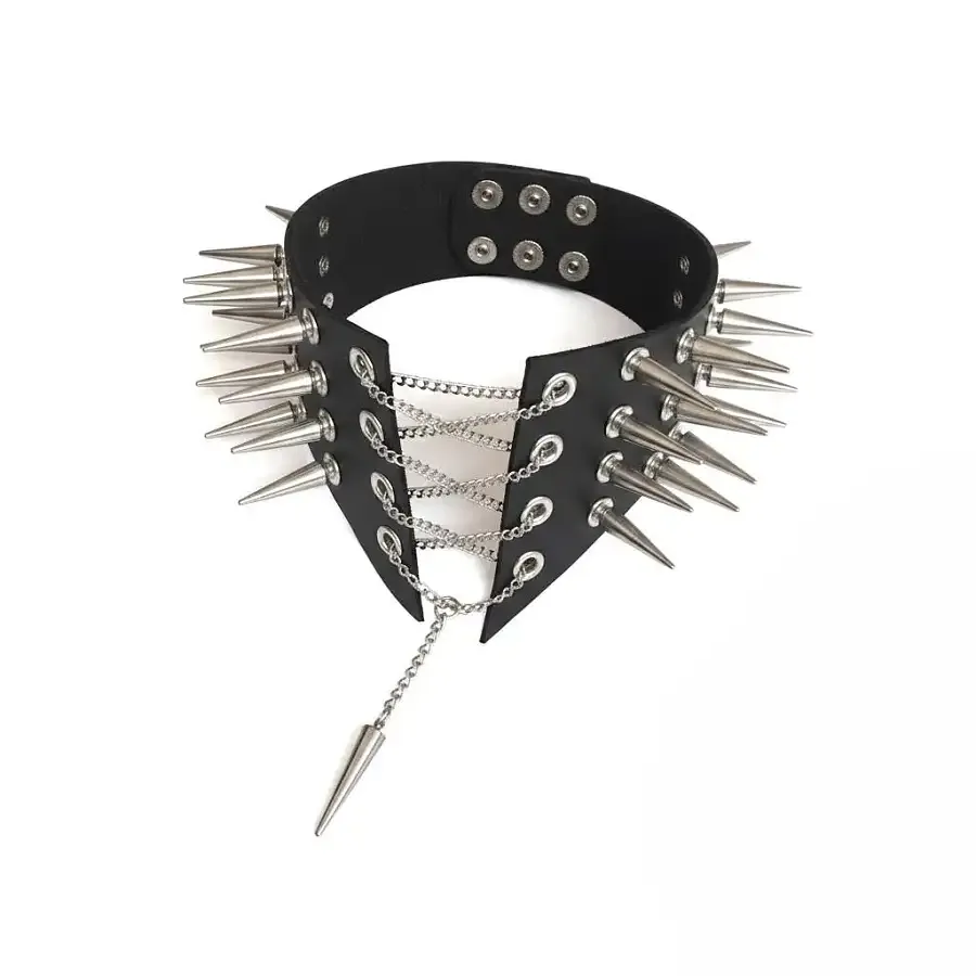 Чокер-комір з шипами Art of Sex - Ariadne, екошкіра, колір чорний, XS-M Львів - фото 1
