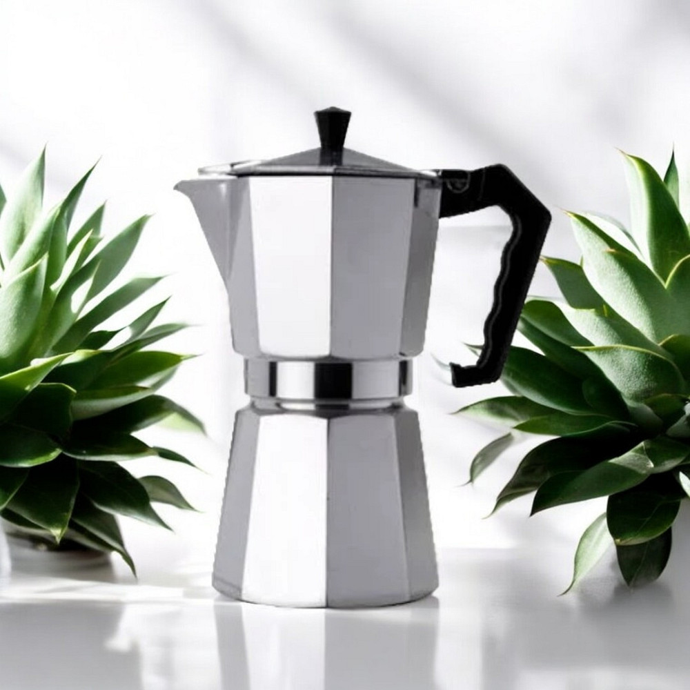 Гейзерна кавоварка UNIQUE UN-1912, 270 мл, на 6 чашок, для всіх типів плит, алюміній, компактна Одеса - фото 3