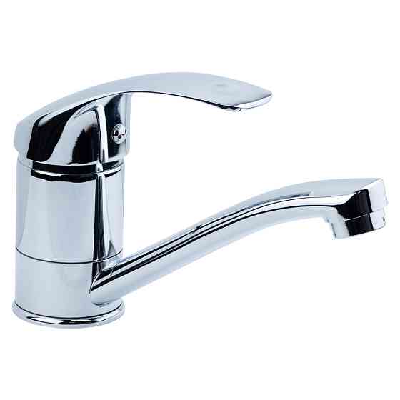 TAU Смеситель s04 Ø40 для кухни гусак прямой 250мм на гайке TAU SD-1B243C (9804110) Киев