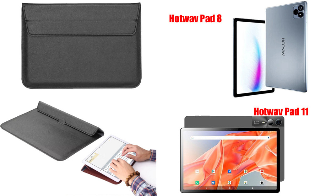Чохол-конверт VitoCase для Hotwav Pad 8, Hotwav Pad 11, з функцією підставки для планшета Чорний Київ - фото 1