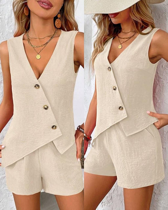 Летний модный женский костюм  шорты и жилет, креп жатка. 42 -52р Киев - изображение 8