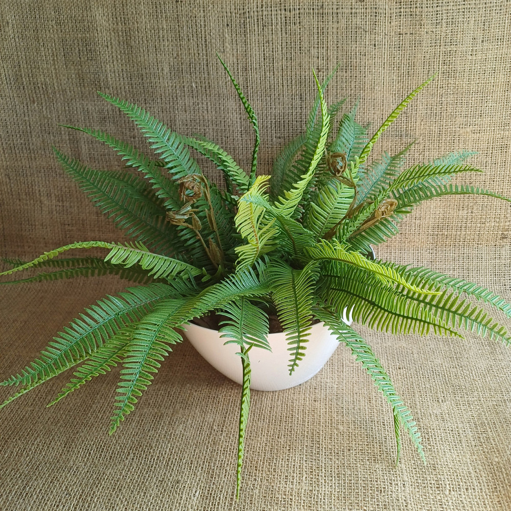 Штучний кущ міні папороті з латексу Дніпро - фото 1