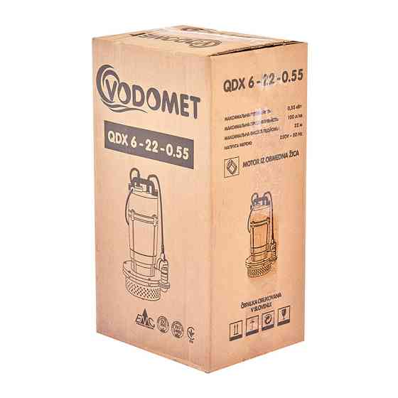 Насос дренажний Vodomet QDX 6-22-0.55 (корп.алюміній) (VO4189) Київ