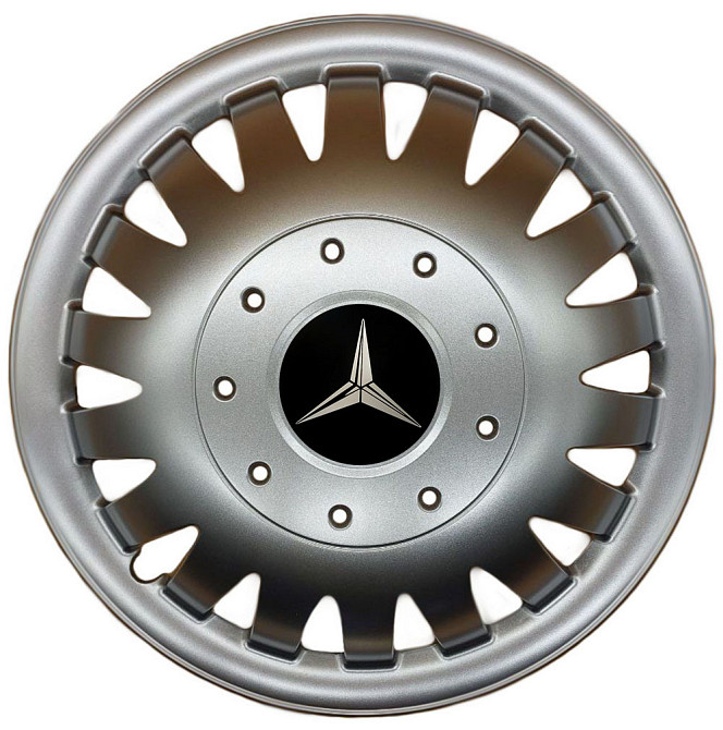 Автомобильные модельные колпаки R15 Mercedes-Benz 320 4шт, SJS, серебряные Киев - изображение 1