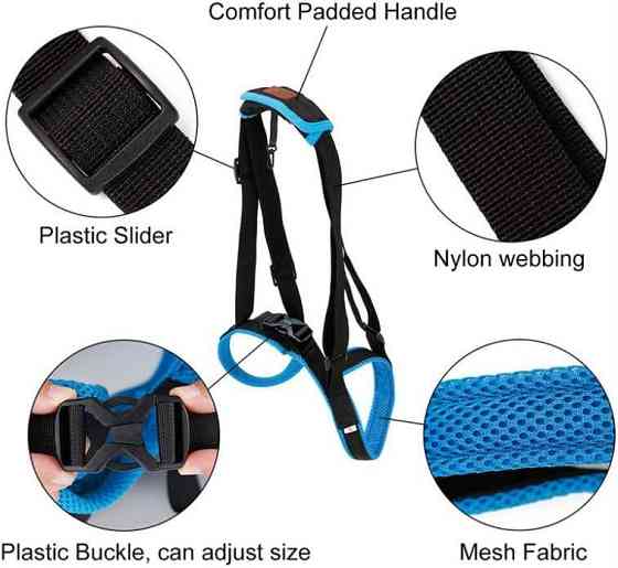 Підтримуючий ремінь для собак зі слабкими задніми лапами S Луцк