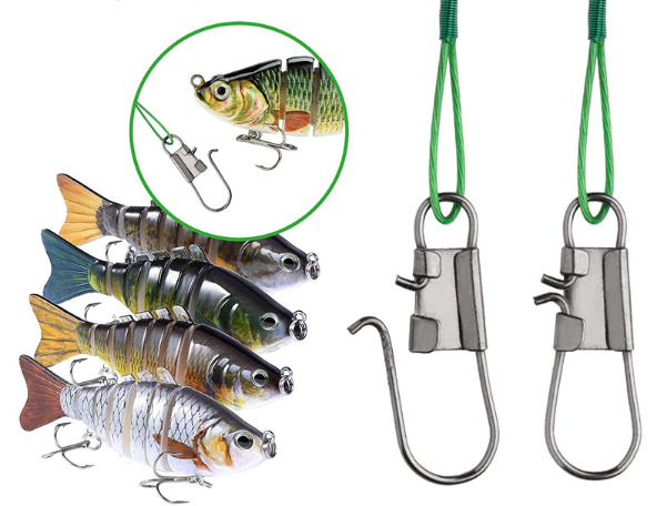 Поводки для риболовлі з вертлюжком, 25 см, 20 шт Київ - фото 3