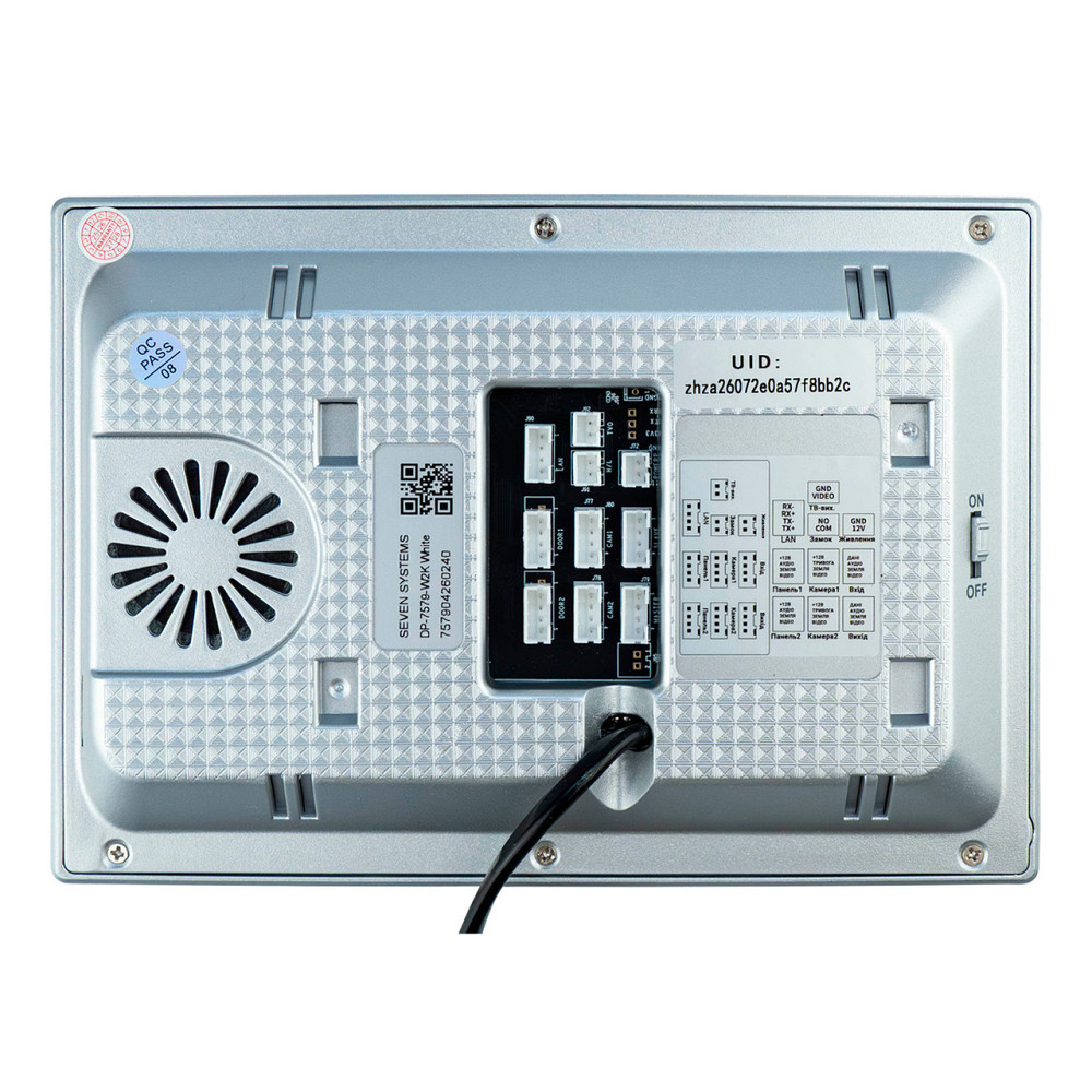 Відеодомофон 7 дюймів з Wi-Fi SEVEN DP-7579-W2K white Київ - фото 10