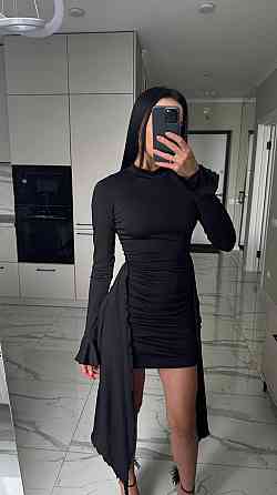 Жіноча елегантна романтична мініплаття з мікродайвінгу Чорний, 44/46 Одеса