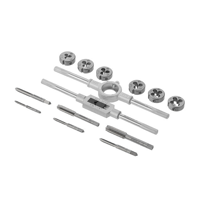 Набор плашек и метчиков, 14 ед., M3-M10 INTERTOOL SD-8024 Киев - изображение 3