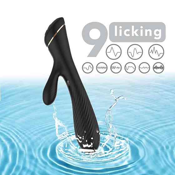 Вибратор Hare Black, 9 vibration functions Sex Aura Киев