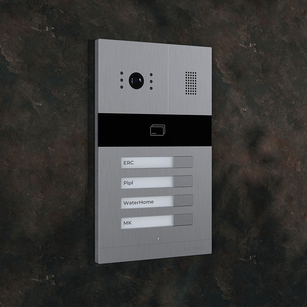 Відеопанель на 4 абоненти Slinex MA-04 зі зчитувачем EM-Marine/Mifare Київ - фото 9