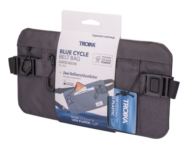 Поясная сумка на молнии с защитой от считывания (для RFID-чепов) Серый Киев - изображение 5