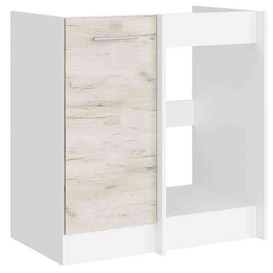 Кухонний модуль нижній кутовий Еверест Еко 790 дуб крафт білий/білий (без стільниці) 79х46х82 см (DTM-071032) Львів