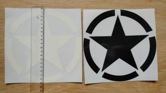 Наклейка на авто Звезда Большая Киев