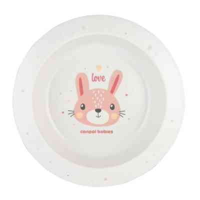 Тарілка дитяча Canpol babies CUTE ANIMALS мисочка пластикова, рожева (4/412_pin2) Вінниця