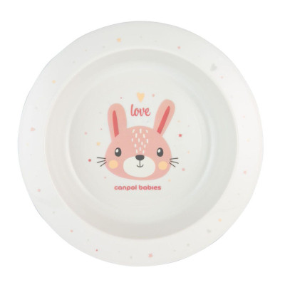 Тарілка дитяча Canpol babies CUTE ANIMALS мисочка пластикова, рожева (4/412_pin2) Вінниця - фото 1