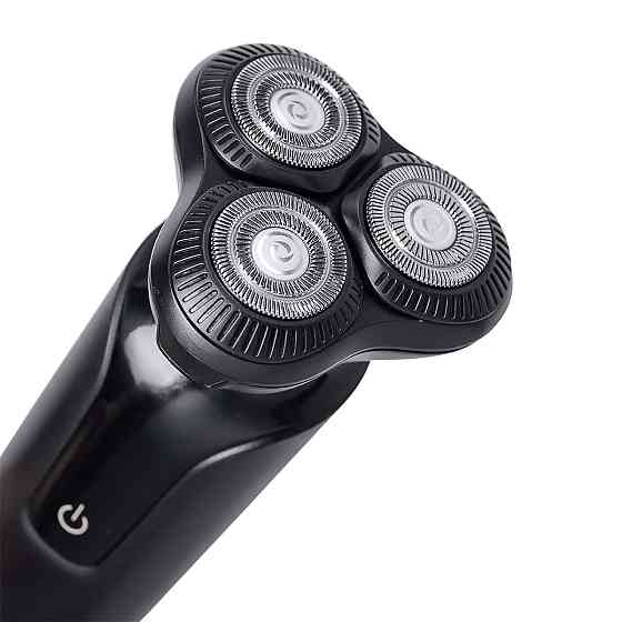 Електробритва 5 Вт 800 mAh бритва електрична бездротова з трьома голівками для гоління Чорна Sokany SK-16038B Коломыя