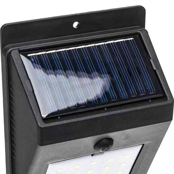 Вуличний ліхтар на сонячній батареї, 20LED / Світлодіодний настінний світильник / Фасадний прожектор Київ