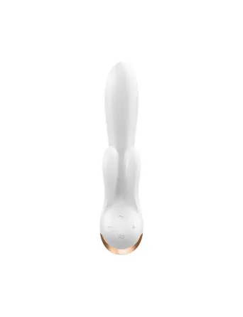 Смарт вібратор-кролик із подвійним відростком Satisfyer Double Flex White Львів
