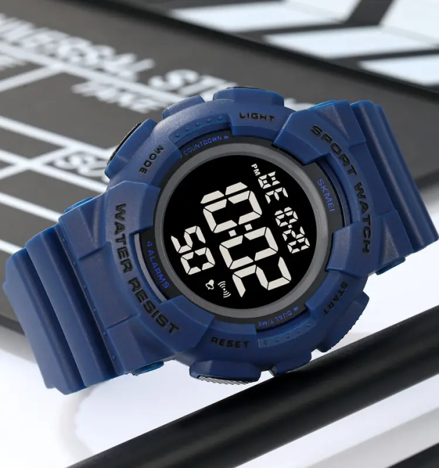 Мужские наручные спортивные часы Skmei 2081 Синий с черным Винница - изображение 6