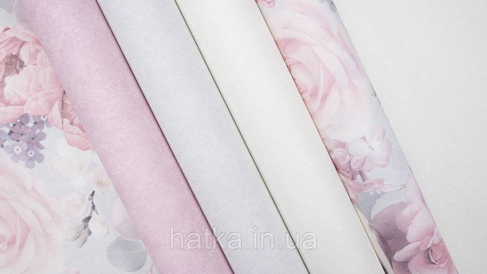 Обои виниловые на флизелине горячего тиснения Sintra Atmosphere цветы розы красные сиреневые голубые 512227 Киев - изображение 9