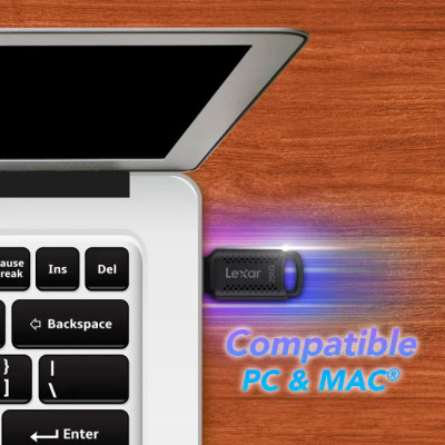 USB флеш накопитель Lexar 256GB JumpDrive V400 Black USB 3.0 (LJDV400256G-BNBNG) Винница - изображение 7