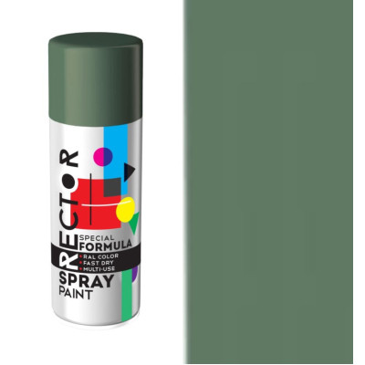 Аерозольна фарба для автомобіля RECTOR універсальна 6006 х.олива мат., в аер. упаковці, 400мл (000023044) Вінниця - фото 2