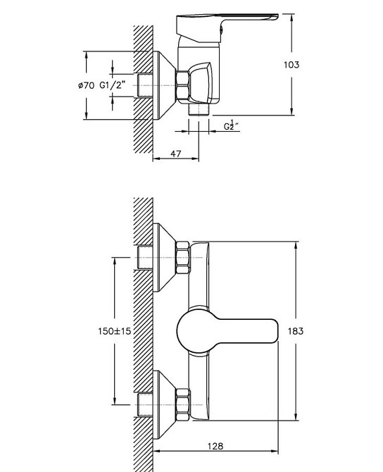 Змішувач для душа Haiba Marco 003   ( HB0875 ) 37251 Харьков - изображение 2